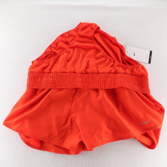 Nike Dri Fit Womens Orange Loose Fit Training Shorts XL - Picture 8 of 10